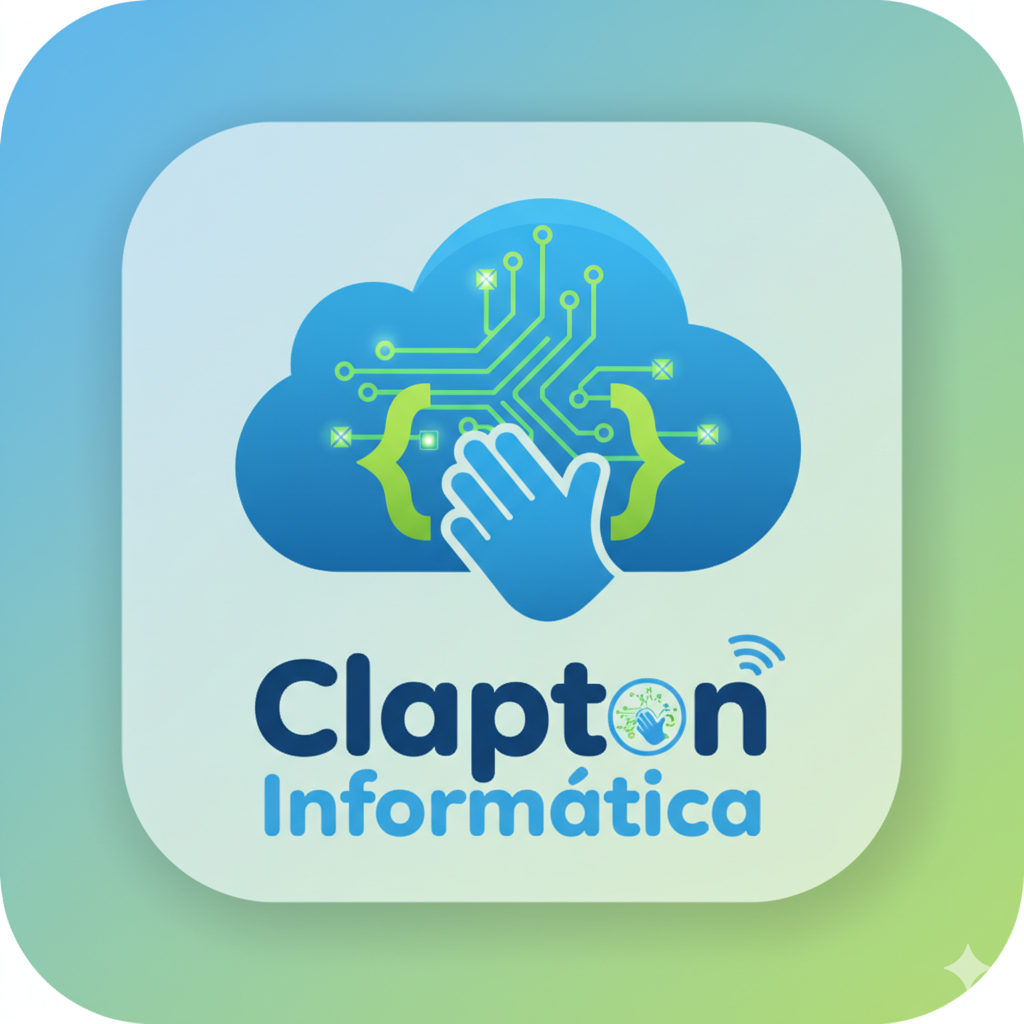 Logotipo Clapton Informática